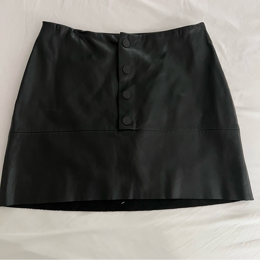 ZARA faux leather mini skirt